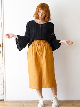 「Crisp（クリスプ）のアイテム」を使った、Crispさん（レディース・157cm）の春コーディネート