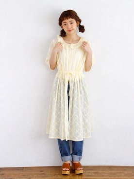 「Crisp（クリスプ）のアイテム（パンツ）」を使った、Crispさん（レディース・157cm）の春コーディネート