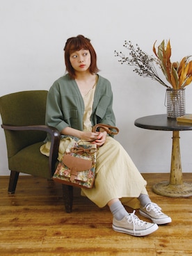 「クリスプ」｜「アイテム（その他アウター）」を使った、Crispさん（レディース・151cm）の夏コーディネート