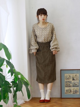 「Crisp（クリスプ）のアイテム」を使った、Crispさん（レディース・158cm）の秋コーディネート