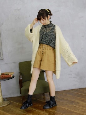 「Crisp（クリスプ）のアイテム（パンツ）」を使った、Crispさん（レディース・158cm）の秋コーディネート