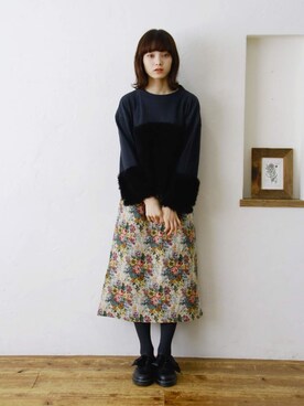 「クリスプ」｜「アイテム（その他トップス）」を使った、Crispさん（レディース・158cm）の秋コーディネート