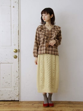 「Crisp」｜「アイテム（パンプス）」を使った、Crispさん（レディース・158cm）の秋コーディネート