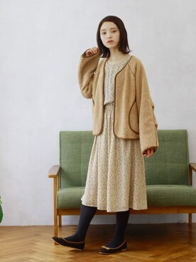 「クリスプ」｜「アイテム（ブルゾン）」を使った、Crispさん（レディース・158cm）の秋コーディネート