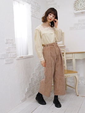 「グルカパンツ」｜Crispさん（レディース・158cm）の秋コーディネート