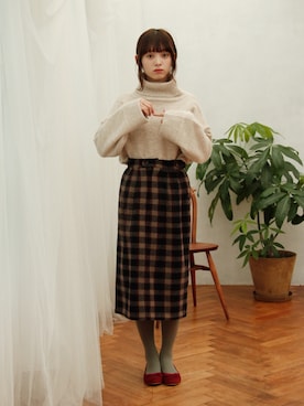 「Crisp（クリスプ）のアイテム（パンプス）」を使った、Crispさん（レディース・158cm）の秋コーディネート
