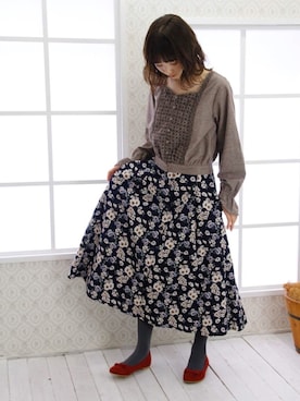 「Crisp」｜「アイテム（パンプス）」を使った、Crispさん（レディース・158cm）の秋コーディネート