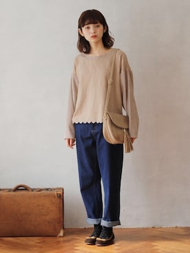 「シンプルおしゃれが好き」｜Crispさん（レディース・158cm）の秋コーディネート