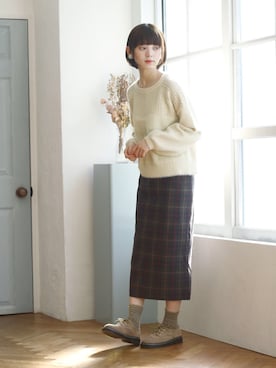「クリスプ」｜「アイテム（その他シューズ）」を使った、Crispさん（レディース・158cm）の冬コーディネート