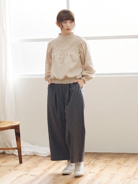 Crispさん（レディース・158cm）の冬コーディネート