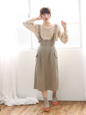 Crispさん（レディース・158cm）の冬コーディネート