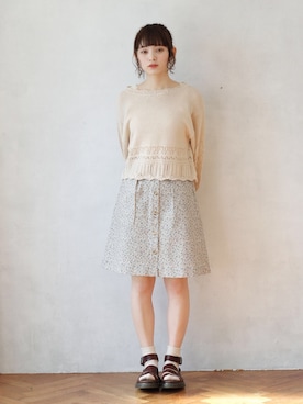 「サンダルに靴下」｜Crispさん（レディース・158cm）の冬コーディネート