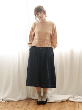 「Crisp」｜「アイテム（パンプス）」を使った、Crispさん（レディース・158cm）の冬コーディネート