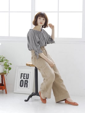 「Crisp（クリスプ）のアイテム（パンプス）」を使った、Crispさん（レディース・158cm）の春コーディネート