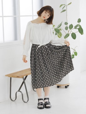 「ソックス×サンダル」｜Crispさん（レディース・158cm）の春コーディネート
