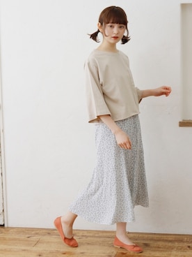 「ポケットＴシャツ」｜Crispさん（レディース・158cm）の春コーディネート