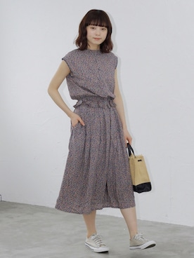 「アイテム（スカート、その他）」を使った、Crispさん（レディース・158cm）の春コーディネート