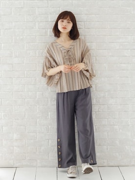 「リング」｜Crispさん（レディース・158cm）の春コーディネート