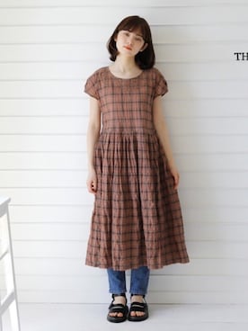 「Crisp（クリスプ）のアイテム（パンツ）」を使った、Crispさん（レディース・158cm）の春コーディネート