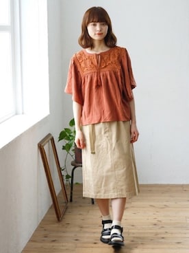 Crispさん（レディース・158cm）の夏コーディネート