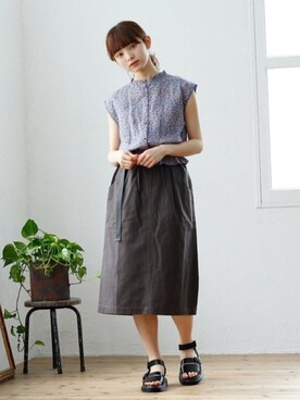 Crispさん（レディース・158cm）の夏コーディネート