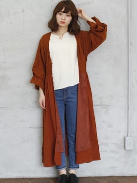 「Crisp（クリスプ）のアイテム（ワンピース）」を使った、Crispさん（レディース・158cm）の夏コーディネート