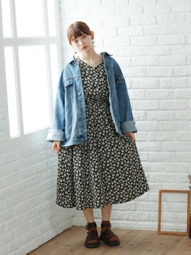 「Crisp（クリスプ）のアイテム」を使った、Crispさん（レディース・158cm）の夏コーディネート