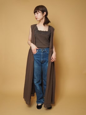 「ワッフル」｜「アイテム（パンプス）」を使った、Crispさん（レディース・158cm）の夏コーディネート