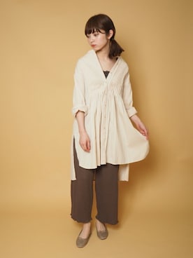 「ワッフル」｜「アイテム（パンプス）」を使った、Crispさん（レディース・158cm）の夏コーディネート