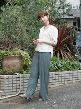 「Crisp」｜「アイテム（パンプス）」を使った、Crispさん（レディース・158cm）の夏コーディネート