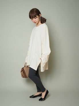 「ロングTシャツ」｜Crispさん（レディース・158cm）の夏コーディネート