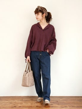 「Crisp（クリスプ）のアイテム（パンツ）」を使った、Crispさん（レディース・158cm）の夏コーディネート