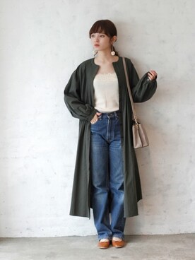 「Crisp（クリスプ）のアイテム（ワンピース）」を使った、Crispさん（レディース・158cm）の夏コーディネート