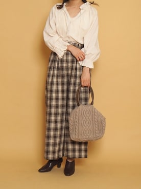 「Crisp（クリスプ）のアイテム」を使った、Crispさん（レディース・158cm）の秋コーディネート