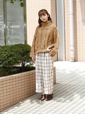 「Crisp」｜Crispさん（レディース・158cm）の秋コーディネート