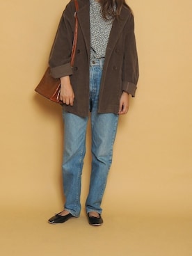 「Crisp（クリスプ）のアイテム（ジャケット/アウター）」を使った、Crispさん（レディース・158cm）の秋コーディネート