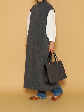 「Crisp」｜「アイテム（パンプス）」を使った、Crispさん（レディース・158cm）の秋コーディネート