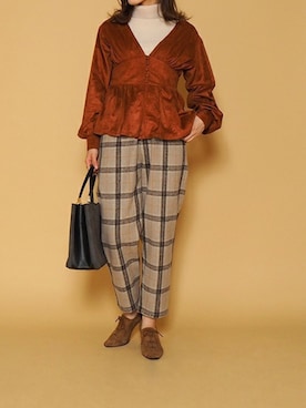 Crispさん（レディース・158cm）の秋コーディネート