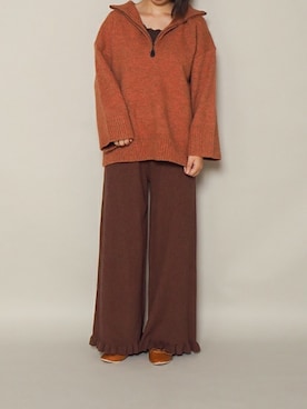 「Crisp（クリスプ）のアイテム（パンツ）」を使った、Crispさん（レディース・152cm）の秋コーディネート