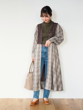 「Crisp」｜「アイテム（パンプス）」を使った、Crispさん（レディース・154cm）の秋コーディネート