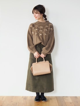 「Crisp」｜「アイテム（パンプス）」を使った、Crispさん（レディース・154cm）の冬コーディネート