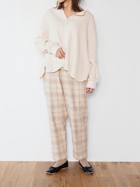 「ワッフル」｜Crispさん（レディース・158cm）の秋コーディネート