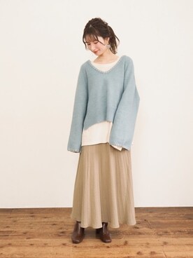 Crispさん（レディース・154cm）の冬コーディネート