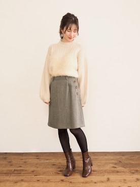 Crispさん（レディース・154cm）の冬コーディネート