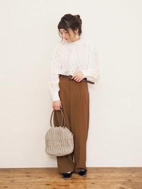 「Crisp」｜「アイテム（パンプス）」を使った、Crispさん（レディース・157cm）の冬コーディネート