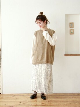 Crispさん（レディース・154cm）の冬コーディネート