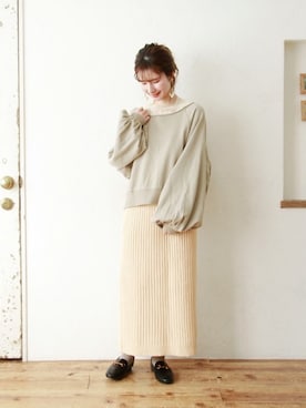 「Crisp（クリスプ）のアイテム」を使った、Crispさん（レディース・154cm）の冬コーディネート