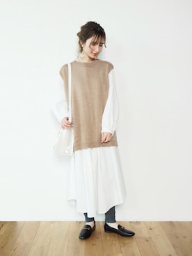 Crispさん（レディース・154cm）の冬コーディネート