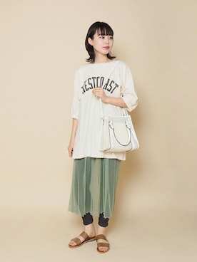 「Crisp（クリスプ）のアイテム（バッグ）」を使った、Crispさん（レディース・164cm）の春コーディネート