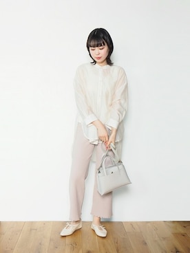 「Crisp」｜「アイテム（パンプス）」を使った、Crispさん（レディース・158cm）の春コーディネート